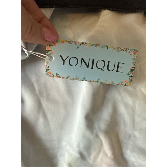 Yonique NWT Women's M Hawaiian Tropical Swim Suit Tankini Built In Bra Racerback - Picture 6 of 12